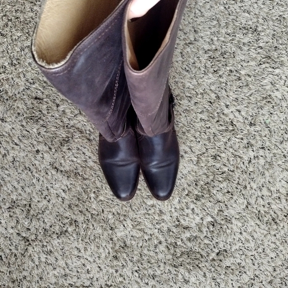 Frye Brown Dorado Riding Leather Knee High Equestrian Buckle Boots 77561 sz 8 - Picture 6 of 8